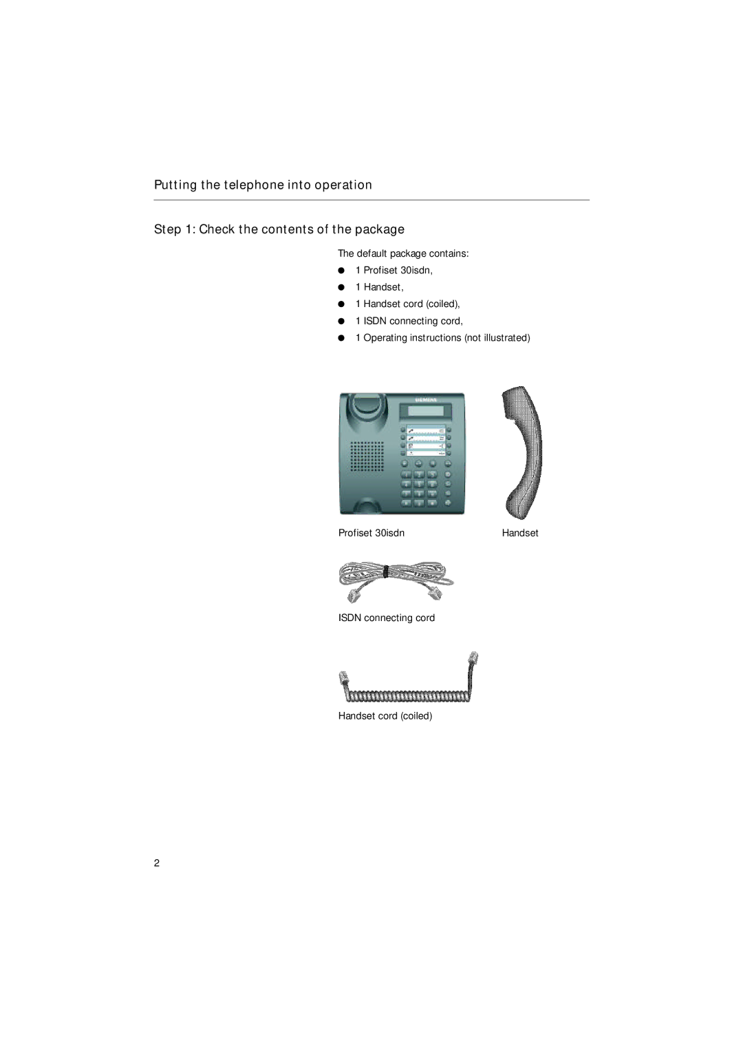 Siemens 30ISDN operating instructions 