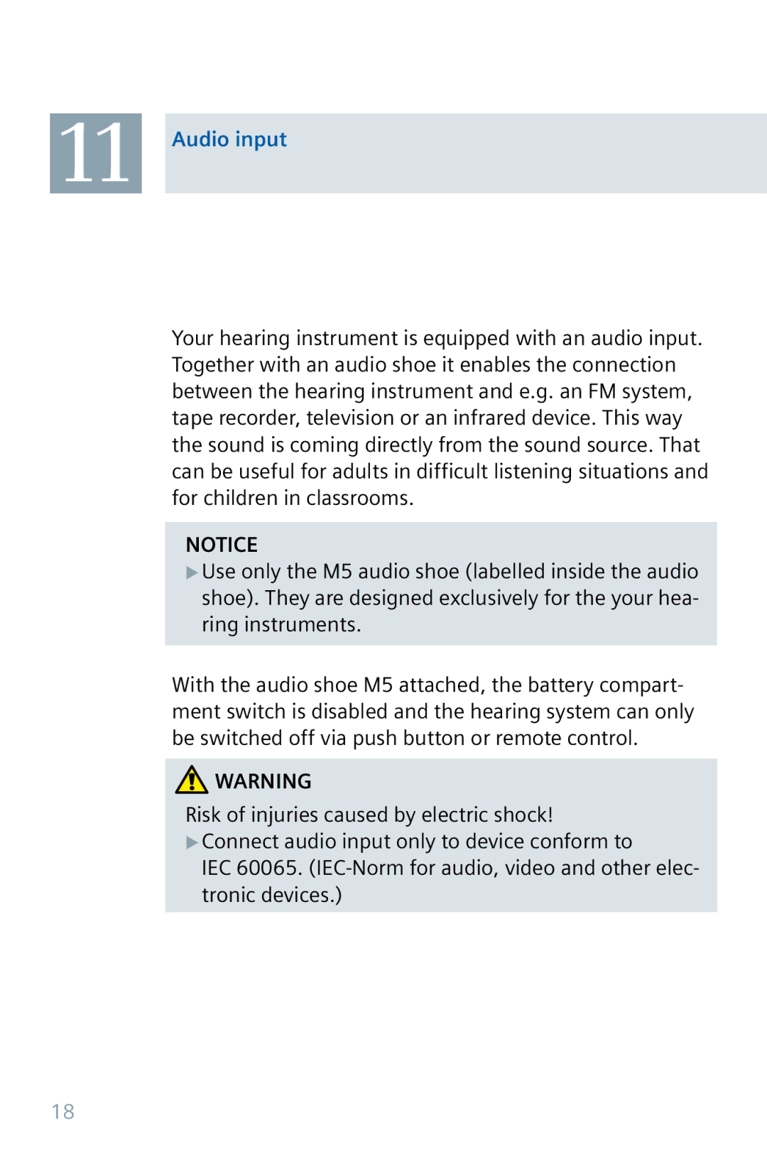 Siemens 32 manual Audio input 