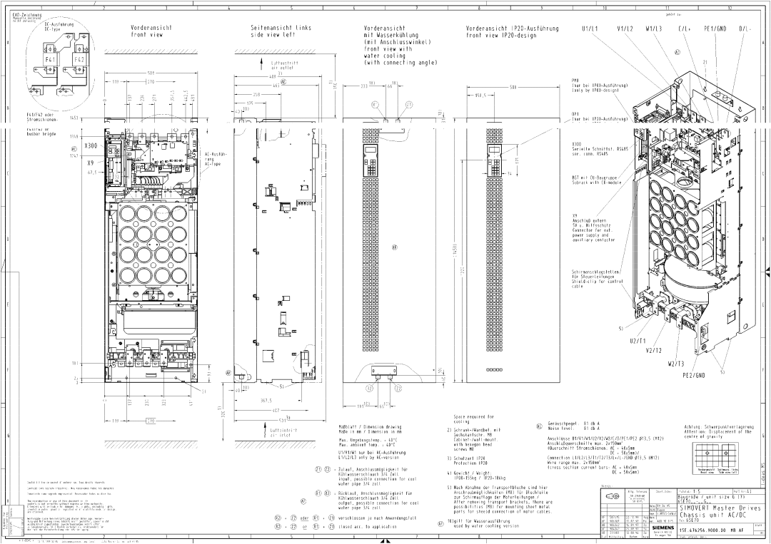 Siemens 400 V / 210...590 A operating instructions 