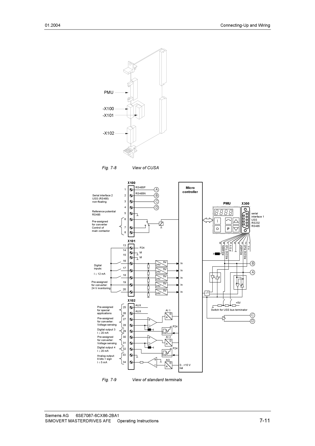 Siemens 400 V / 210...590 A operating instructions View of Cusa 