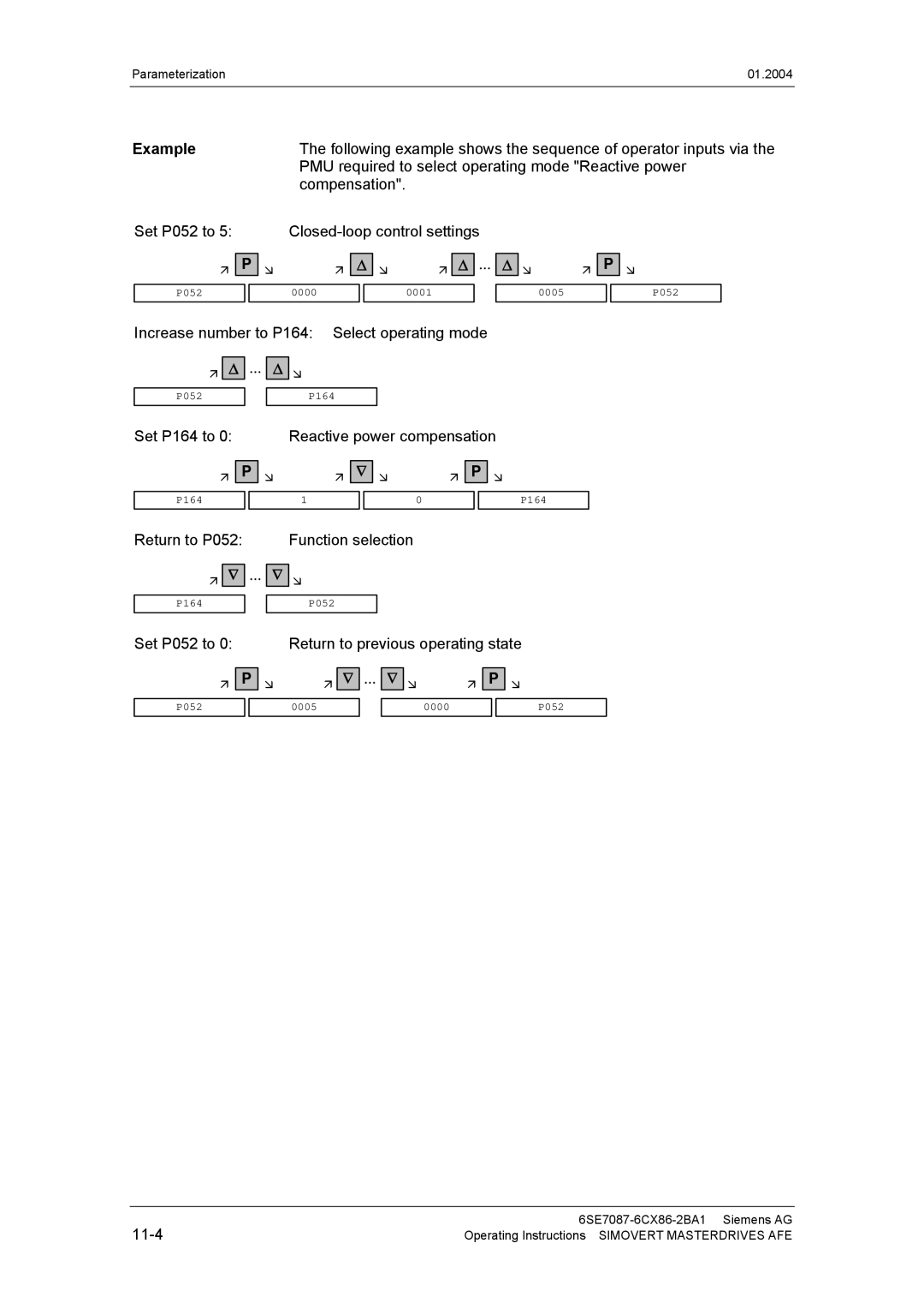 Siemens 400 V / 210...590 A operating instructions Example 