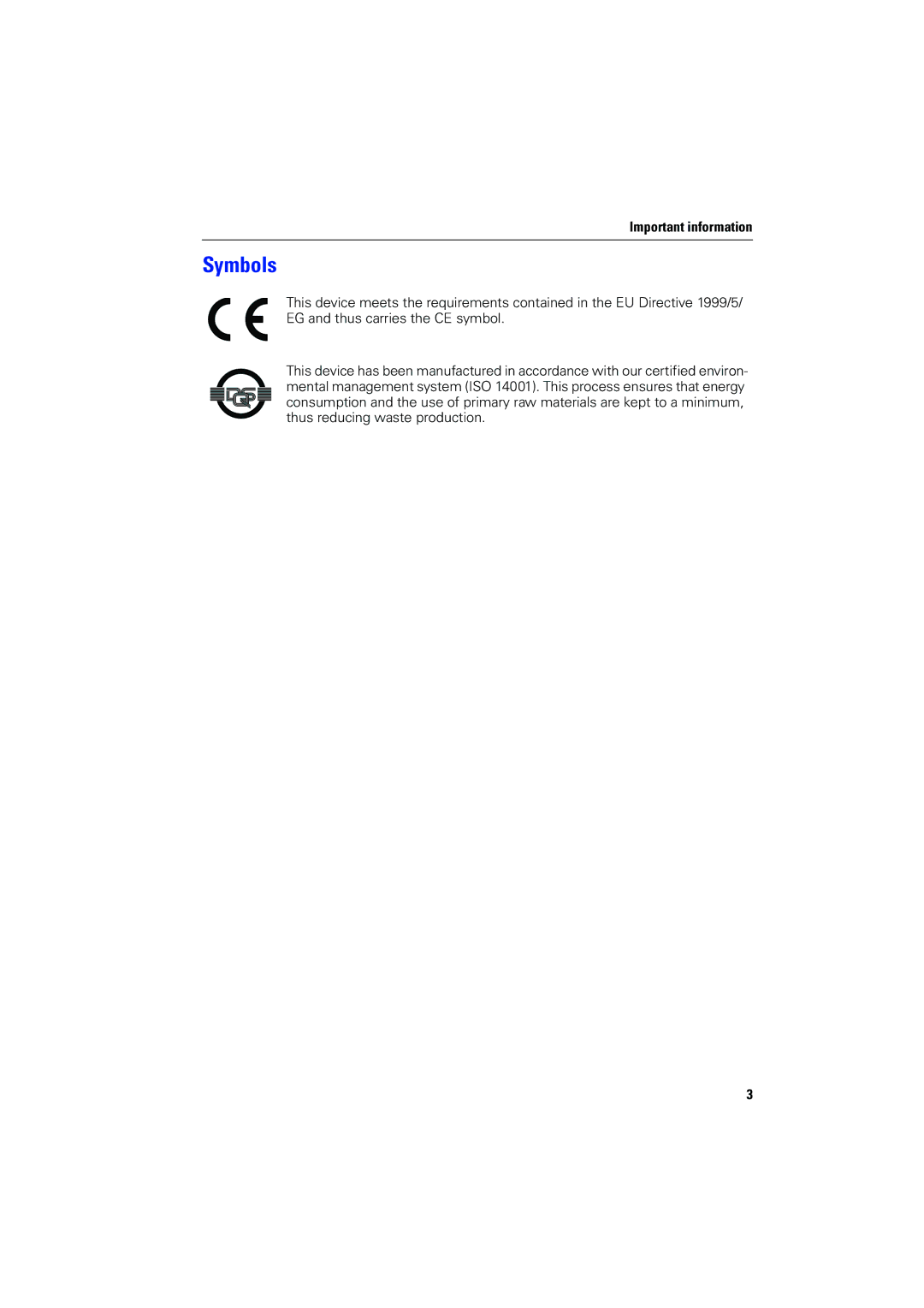 Siemens 4000 operating instructions Symbols 