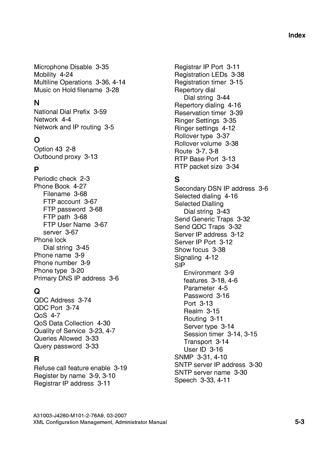 Siemens 410 S V6.0, 420 S V6.0 manual Index 