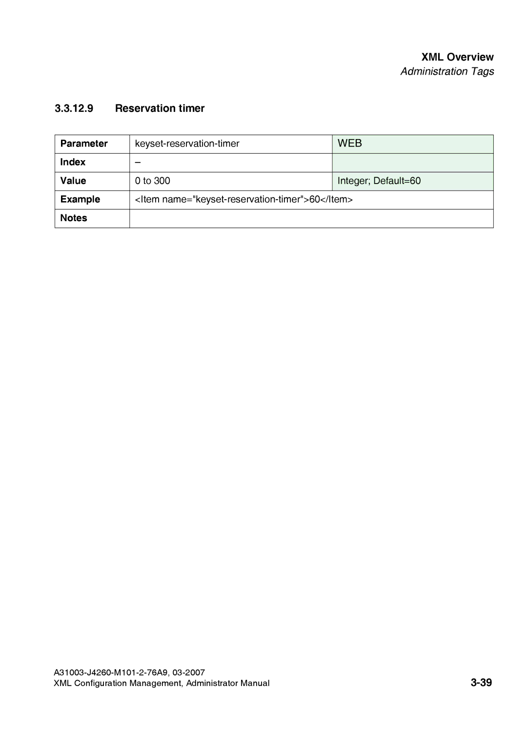 Siemens 410 S V6.0, 420 S V6.0 manual Reservation timer 