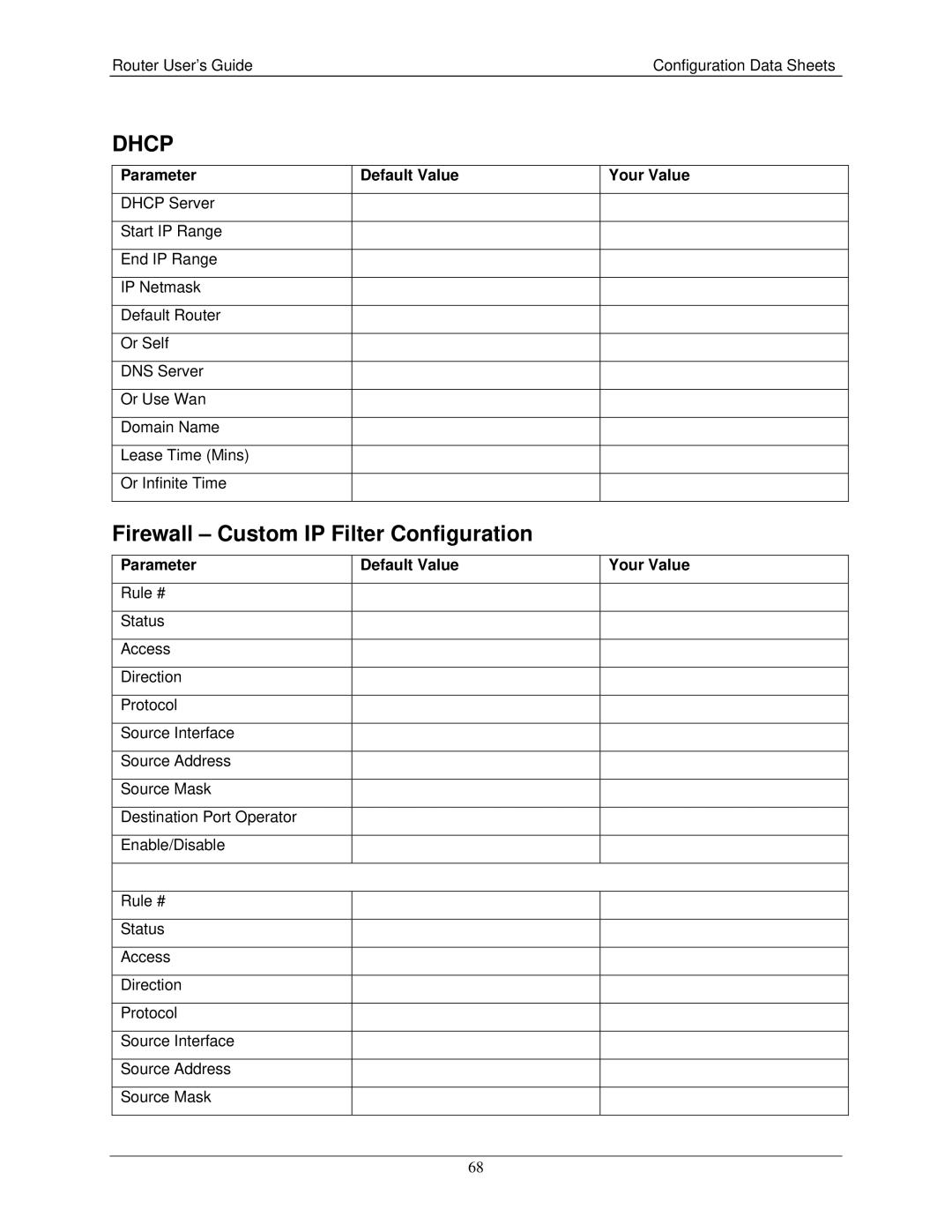 Siemens 4200 Series, 4100 Series manual Firewall Custom IP Filter Configuration 