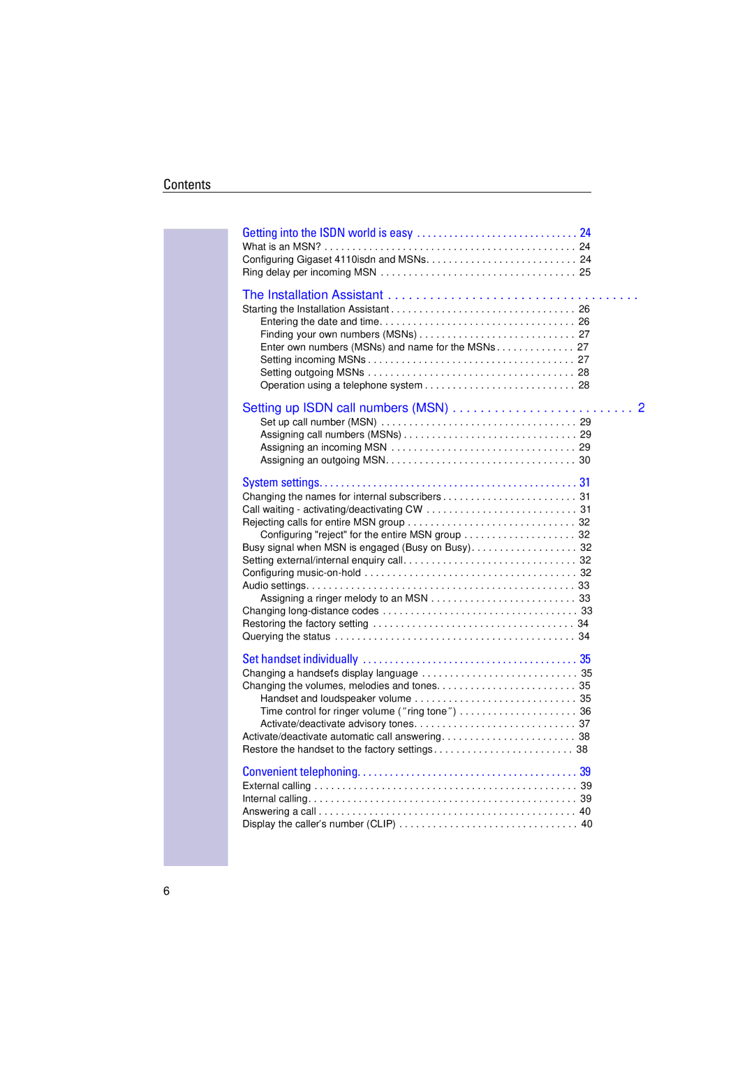 Siemens 4110 operating instructions Getting into the Isdn world is easy 