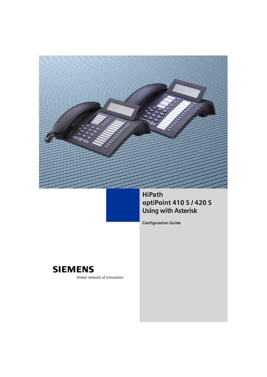 Siemens manual HiPath OptiPoint 410 S / 420 S Using with Asterisk 