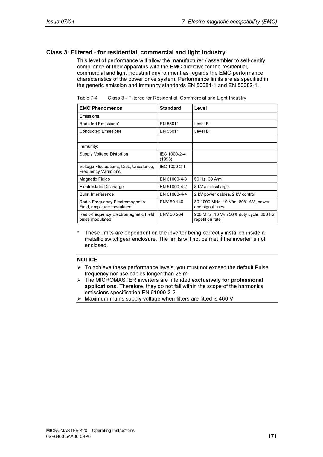 Siemens 420 manual 171 