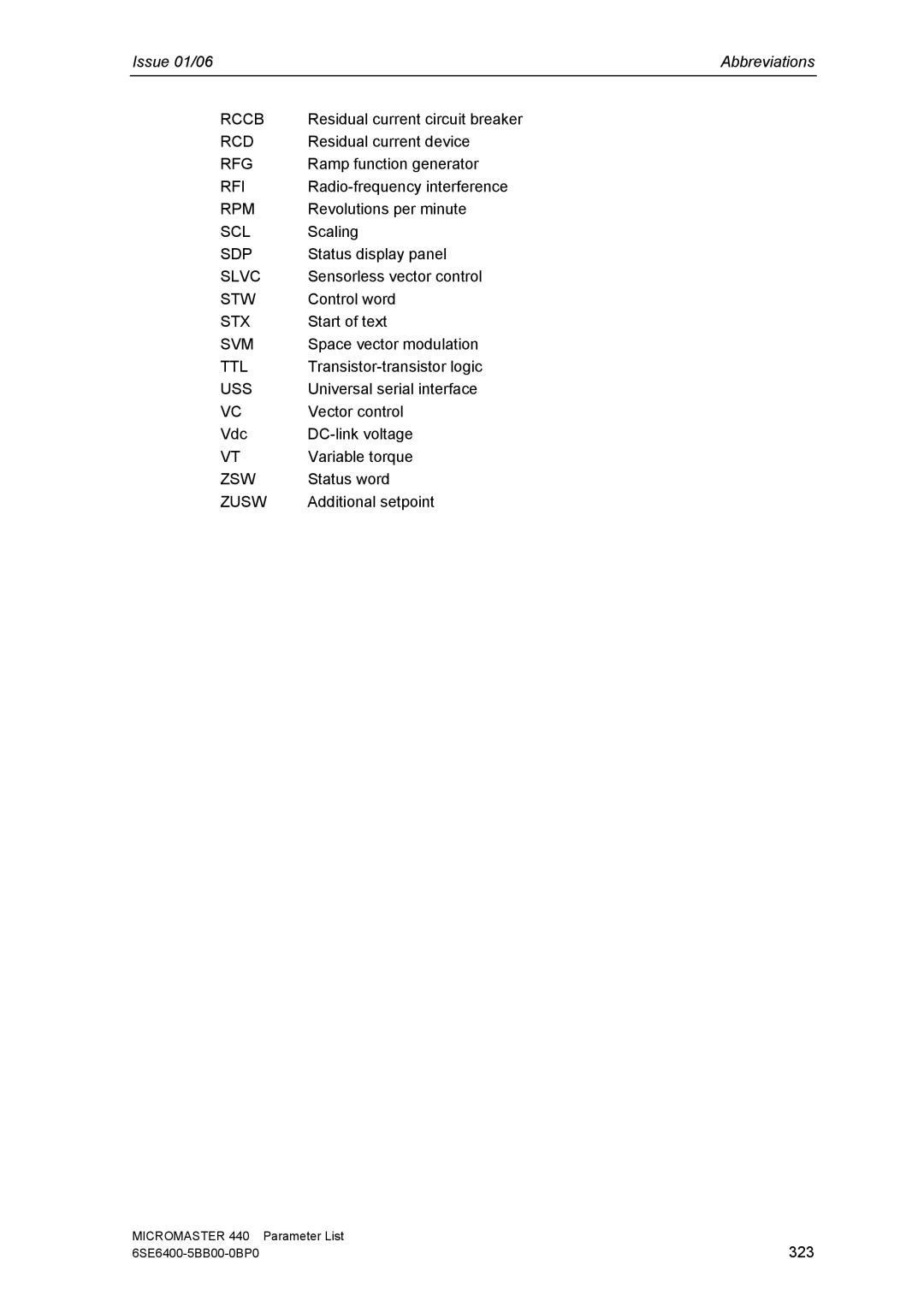 Siemens 440 manual Zusw, 323 