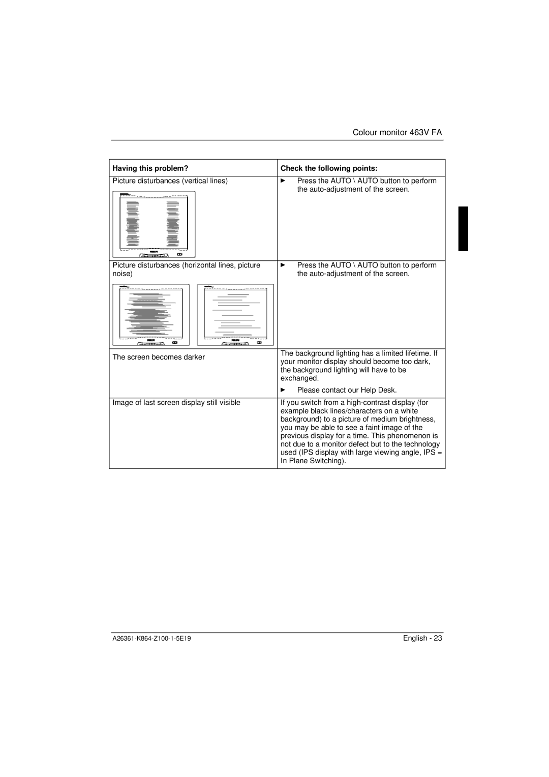 Siemens manual Colour monitor 463V FA 