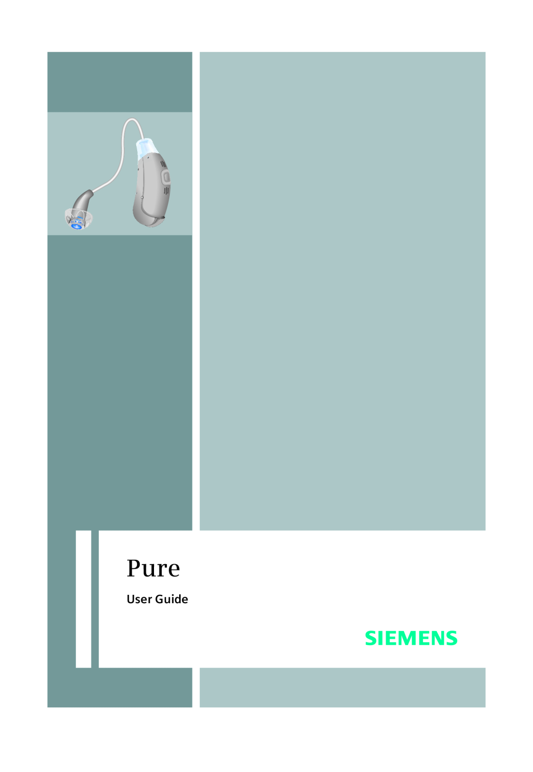 Siemens 700, 500 manual User Guide, Pure 