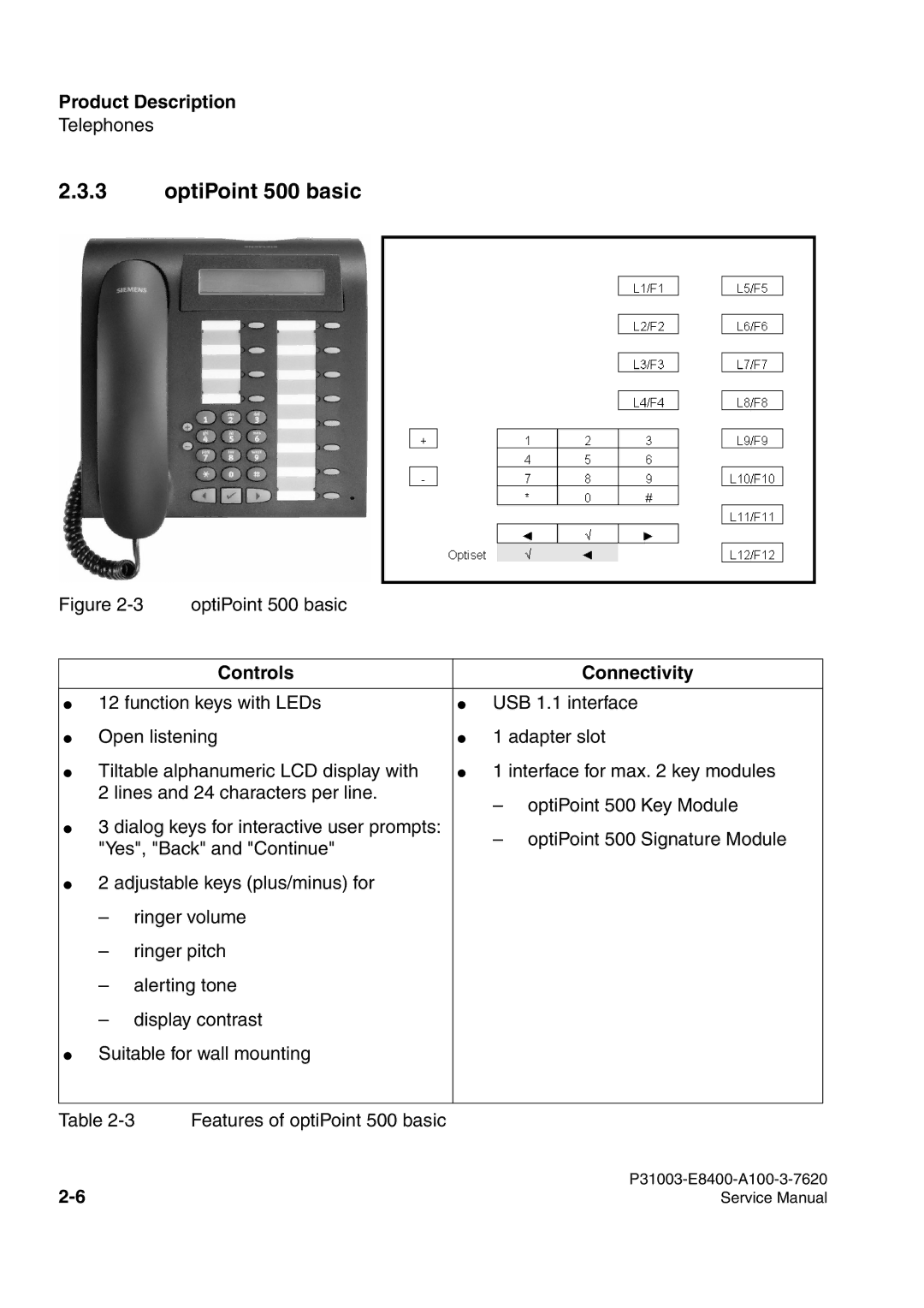 Siemens service manual OptiPoint 500 basic 