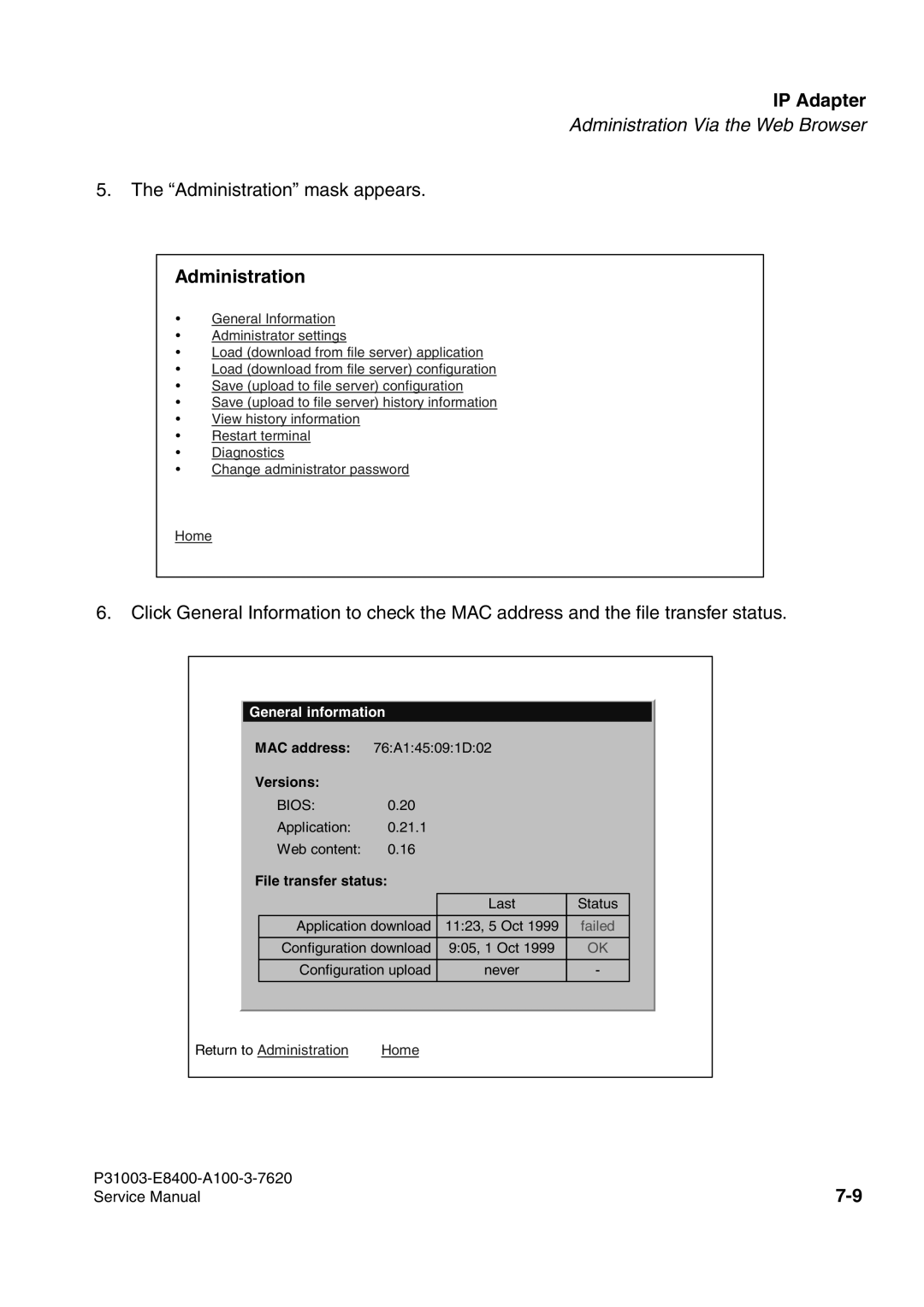 Siemens 500 service manual Administration, General information 