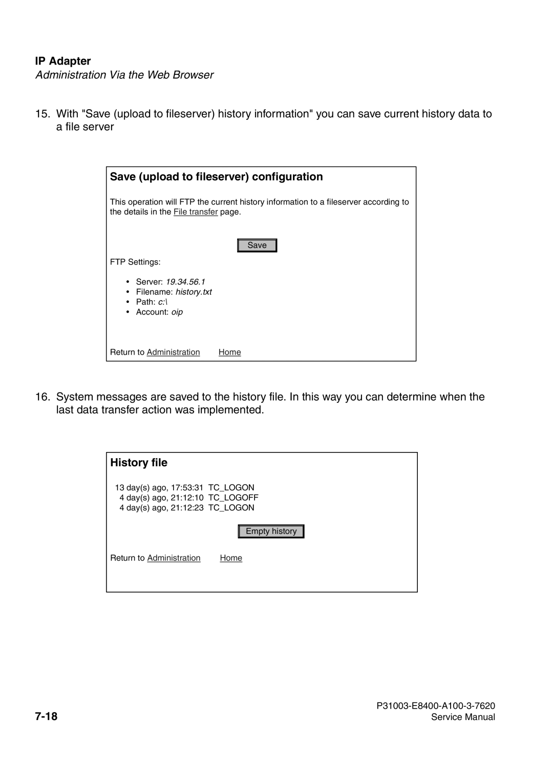 Siemens 500 service manual History file 