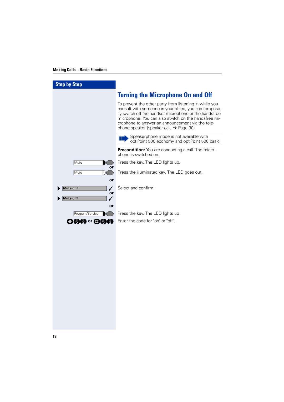 Siemens 5000 RSM operating instructions Turning the Microphone On and Off, Qifor rif 