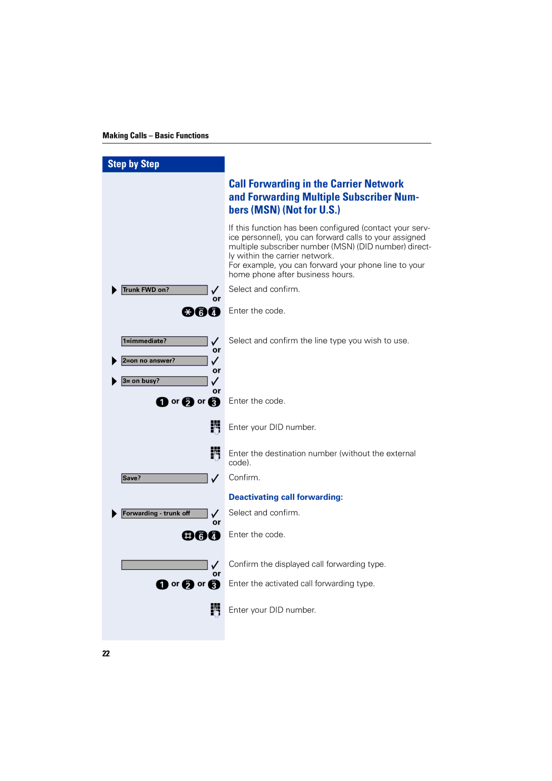 Siemens 5000 RSM operating instructions Eor f or g 