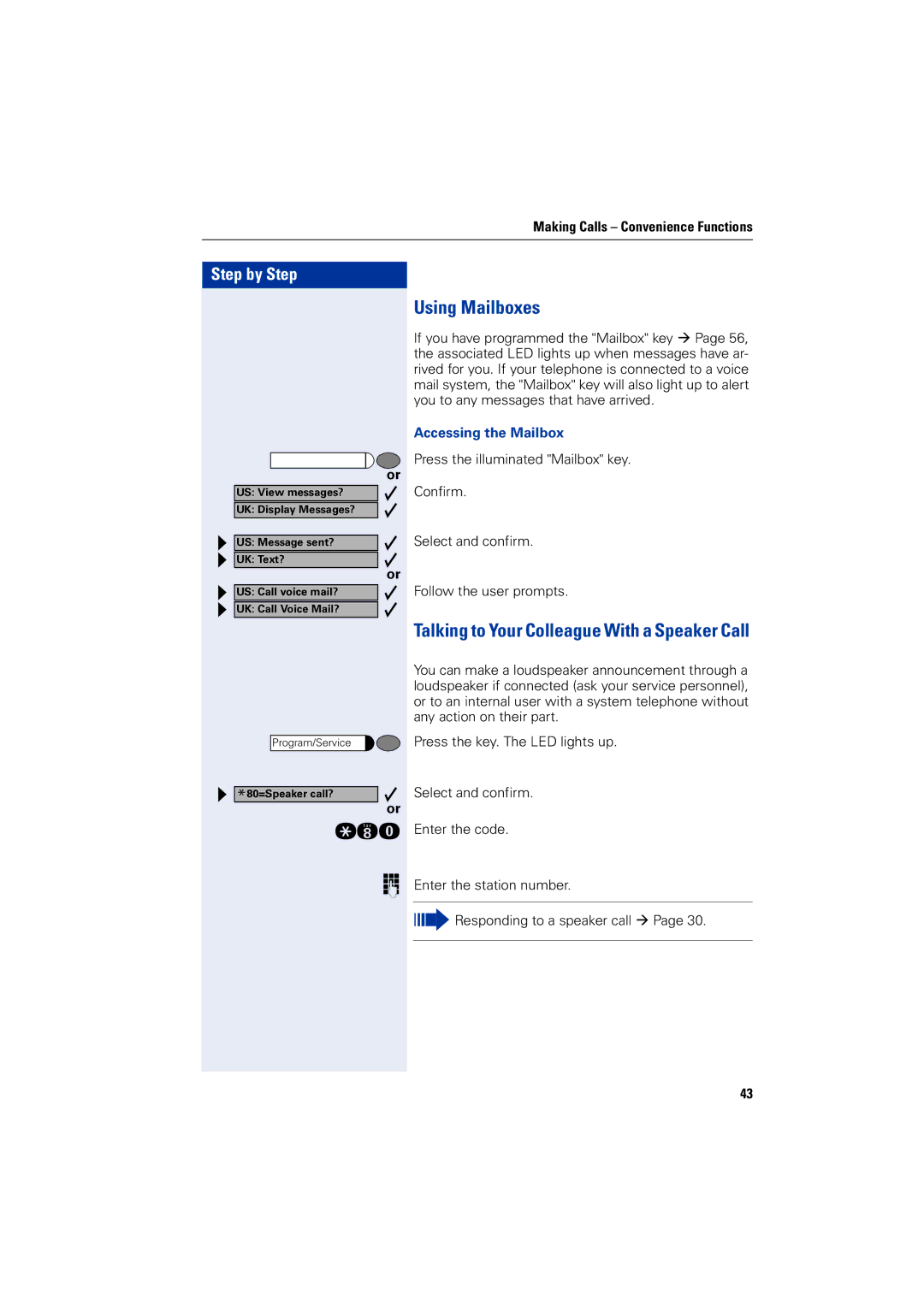 Siemens 5000 RSM operating instructions Using Mailboxes, Qld, Accessing the Mailbox 