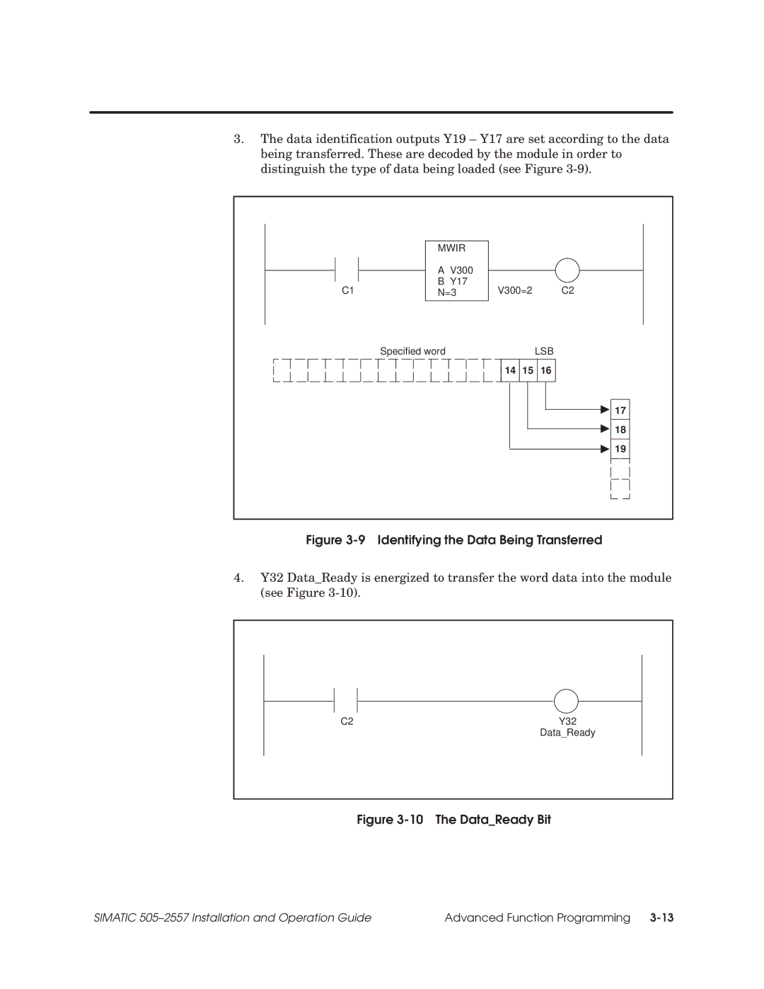 Siemens 505-2557 installation and operation guide Identifying the Data Being Transferred 