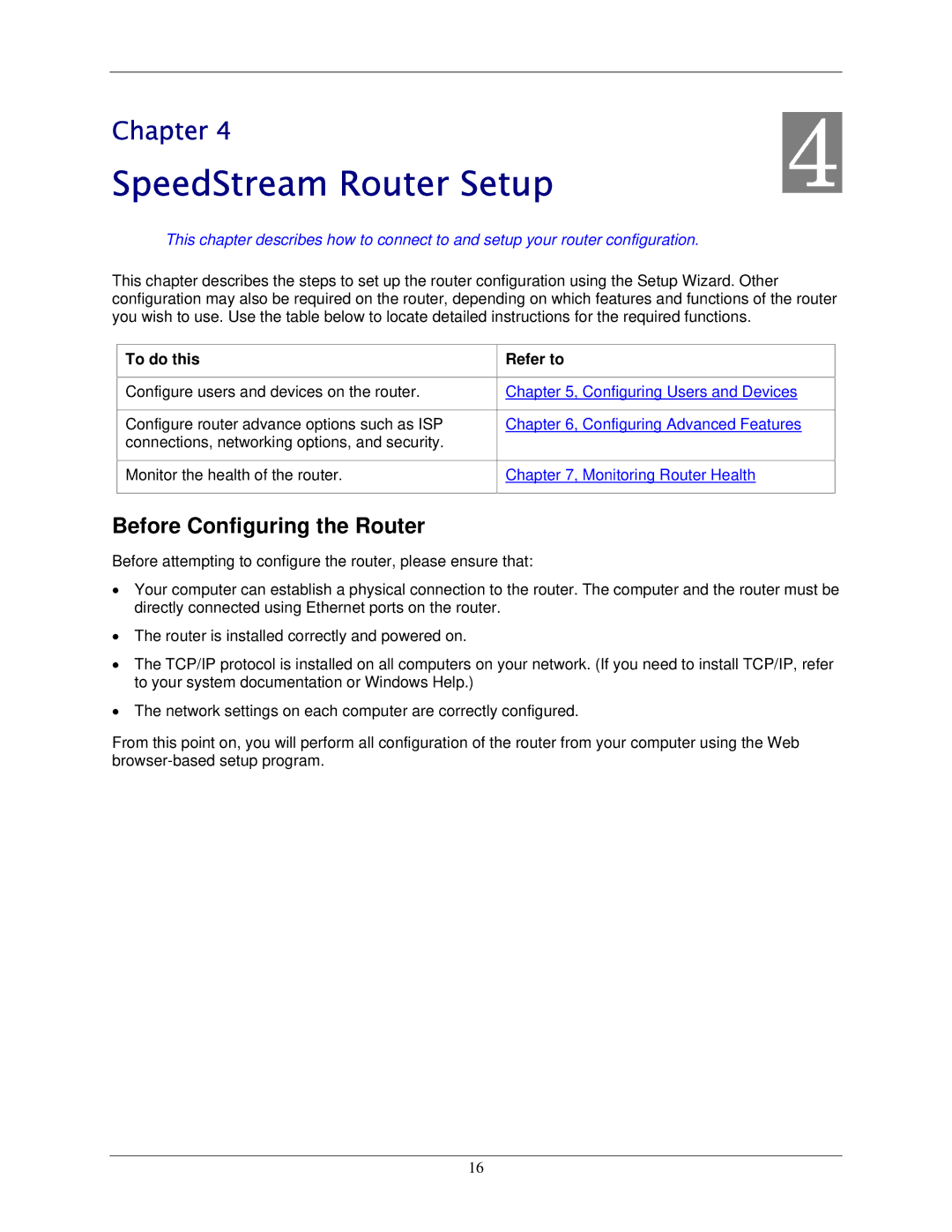 Siemens 5450 manual SpeedStream Router Setup, Before Configuring the Router, To do this Refer to 