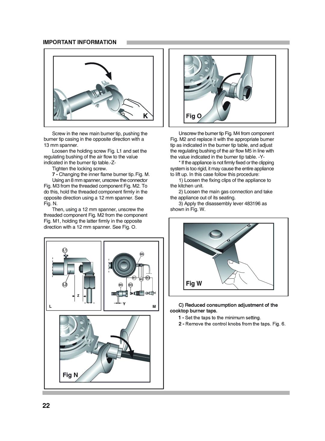 Siemens 5551 manual Fig W 