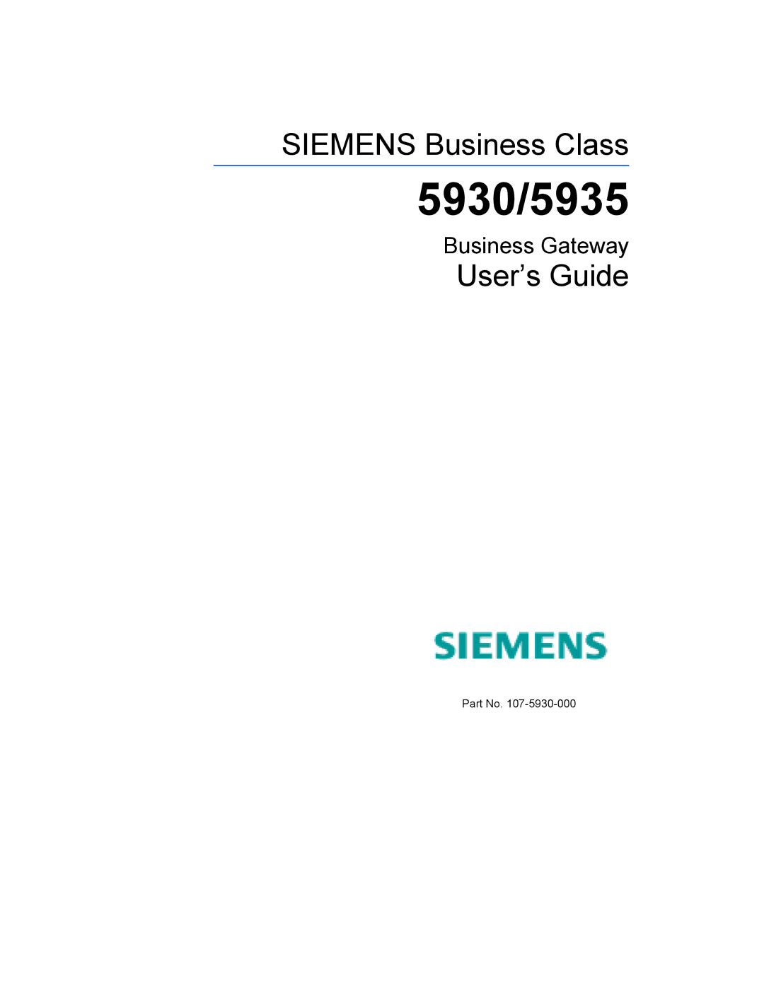 Siemens manual 5930/5935 