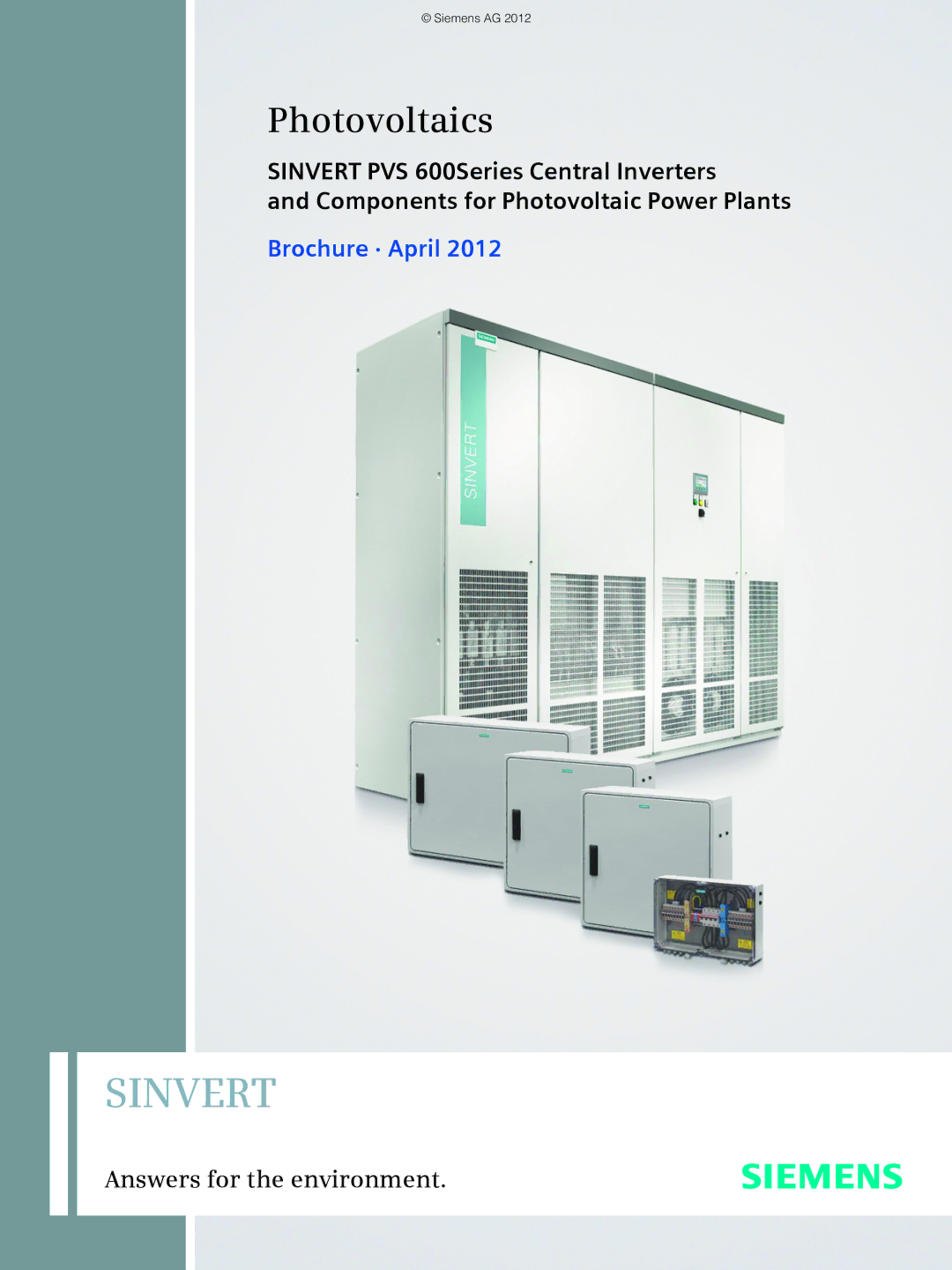 Siemens 600 brochure Sinvert 