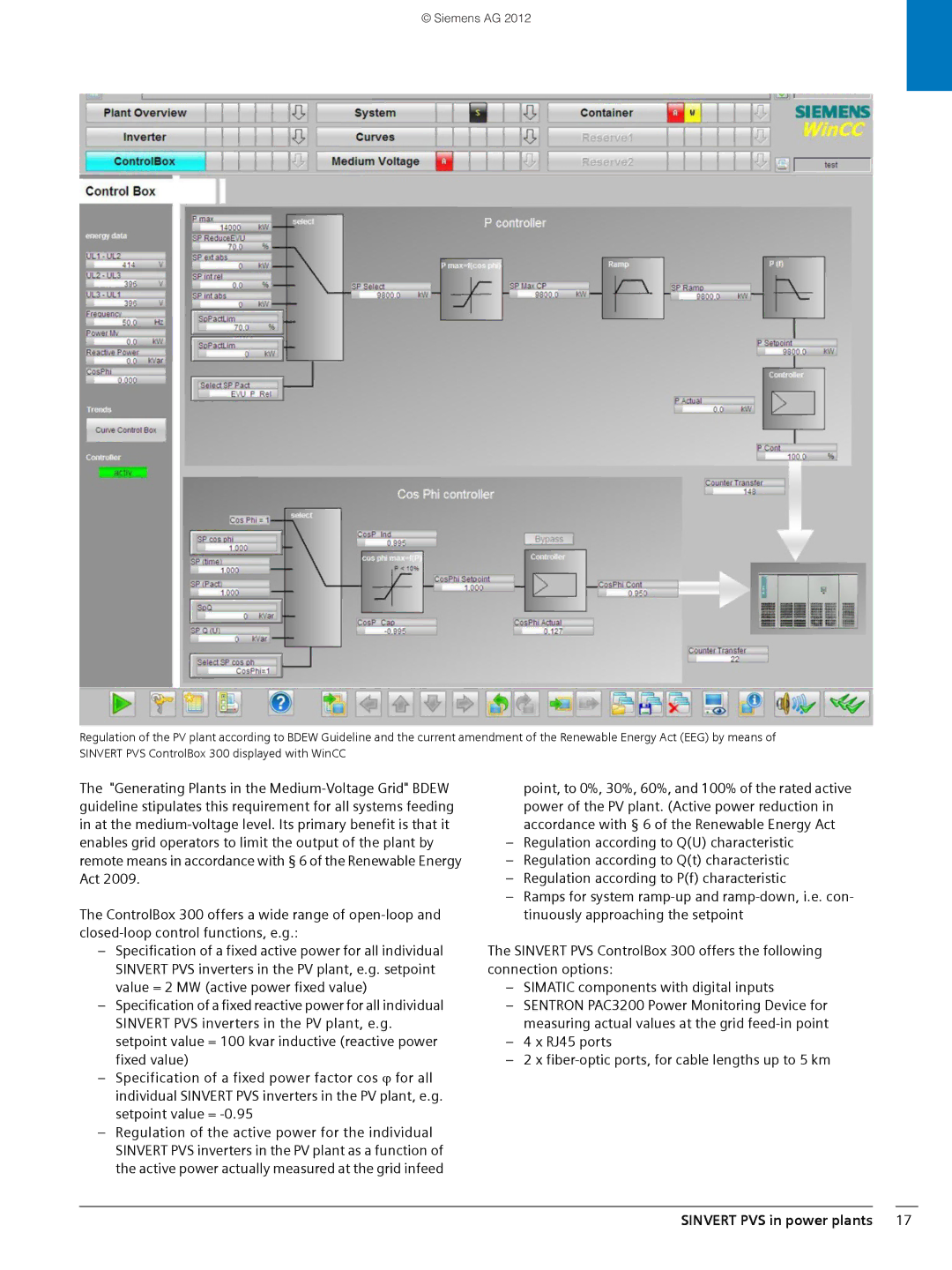 Siemens 600 brochure Generating Plants in the Medium-Voltage Grid Bdew 