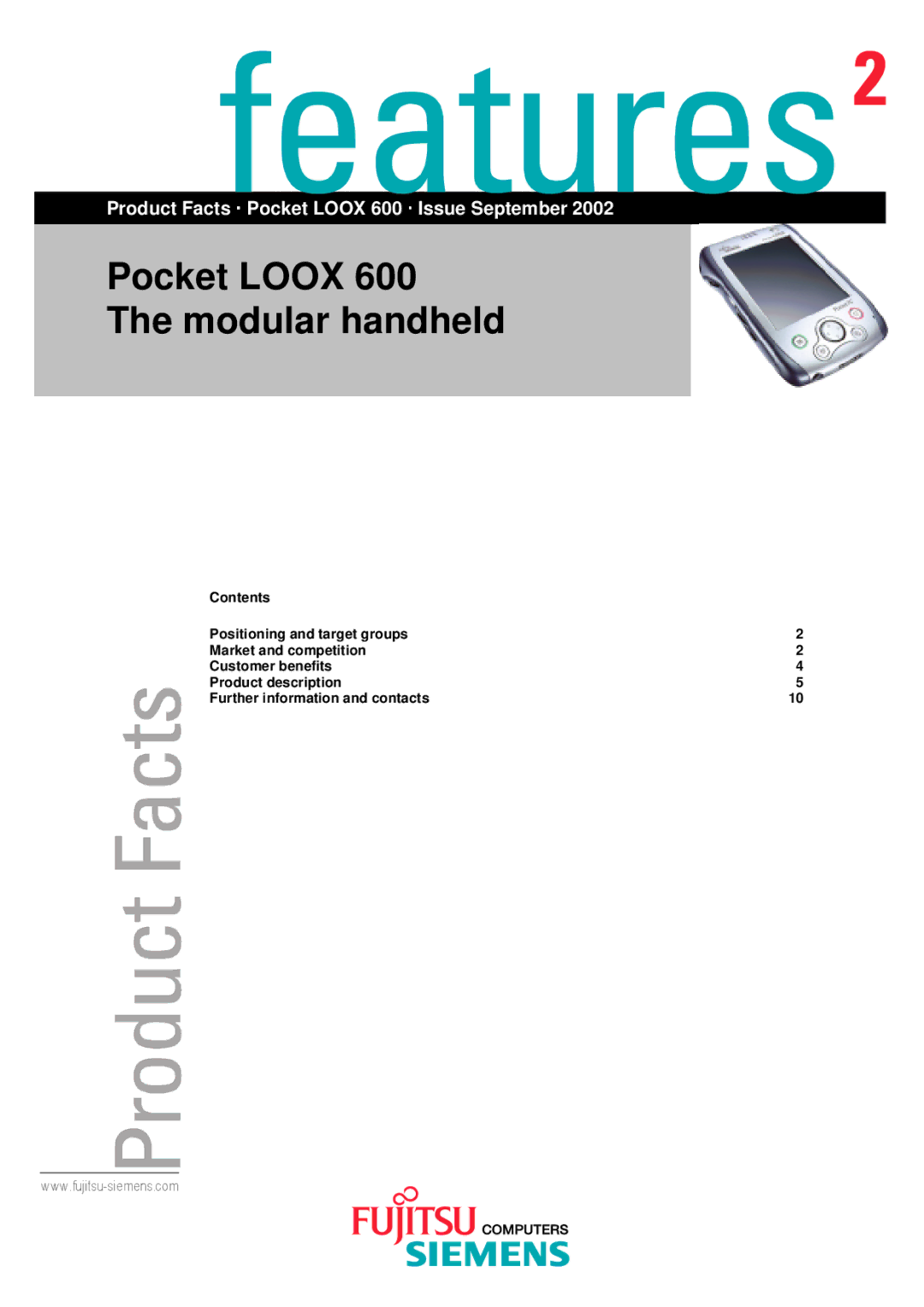 Siemens manual PocketLOOX600 Themodularhandheld 