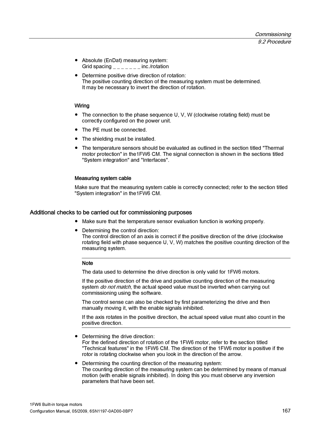 Siemens 611 configurationmanual Wiring, Measuring system cable 