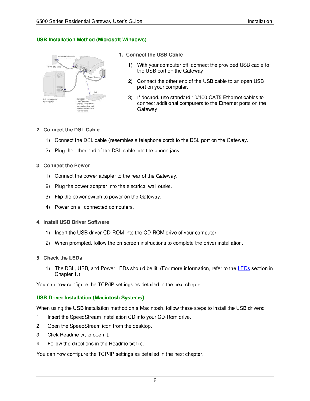 Siemens 6500 Series manual USB Installation Method Microsoft Windows, Connect the USB Cable, Install USB Driver Software 