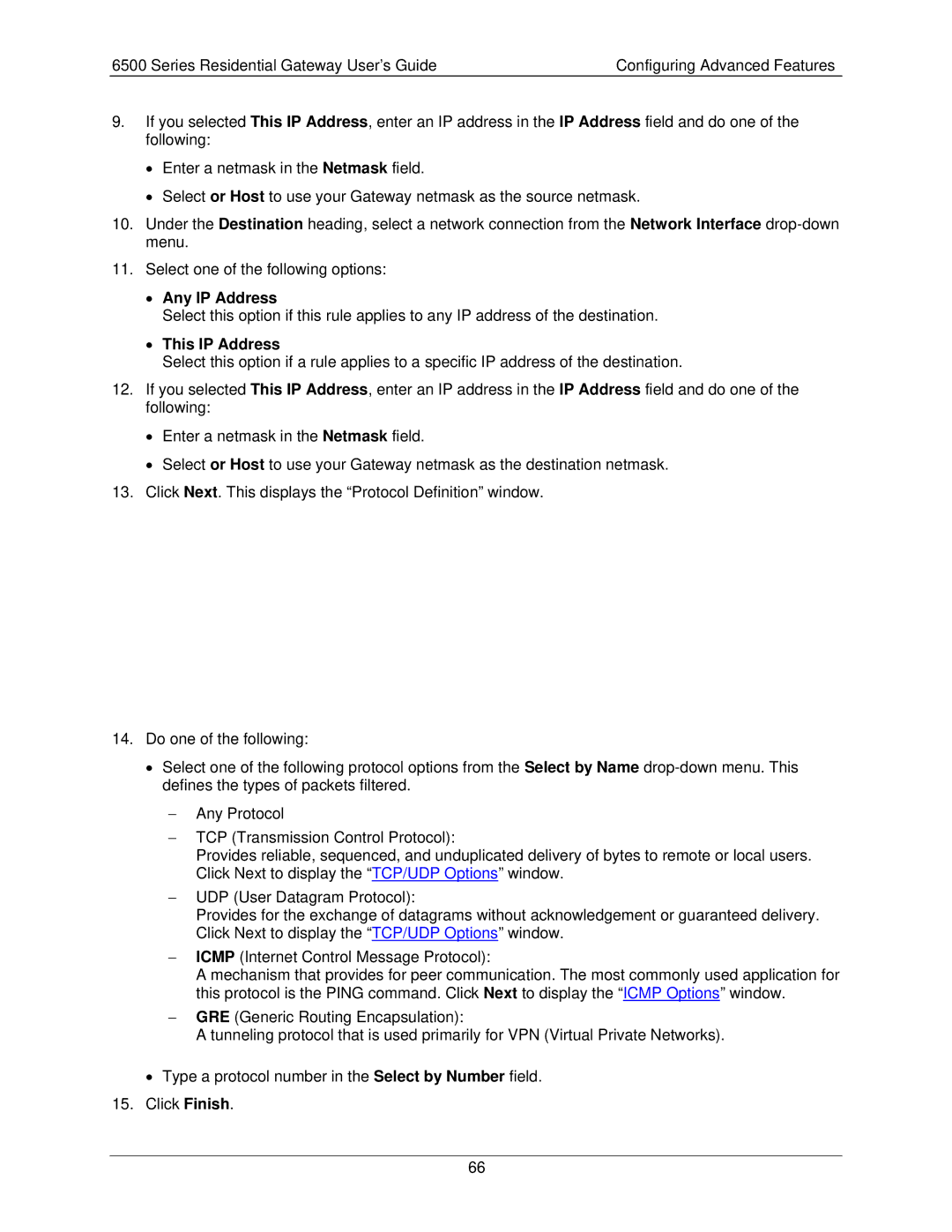 Siemens 6500 Series manual Any IP Address 