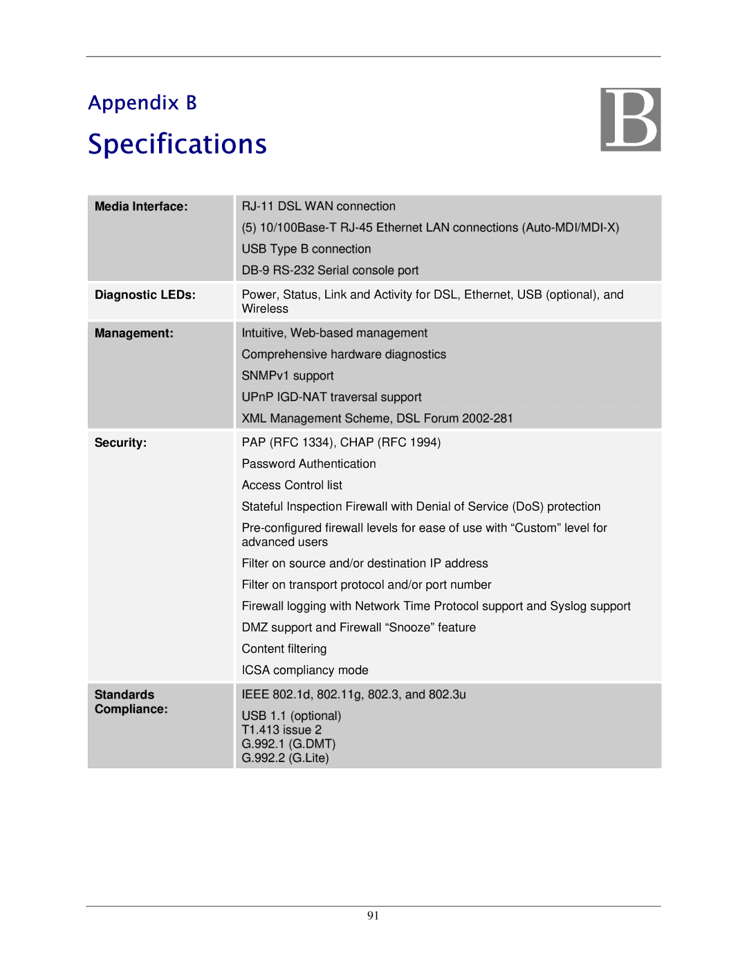 Siemens 6500 Series manual Specifications 