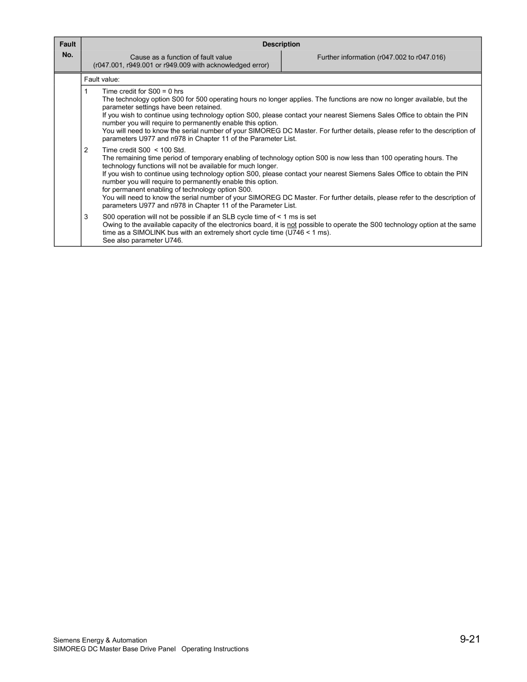 Siemens 6RA70 specifications Operating Instructions 