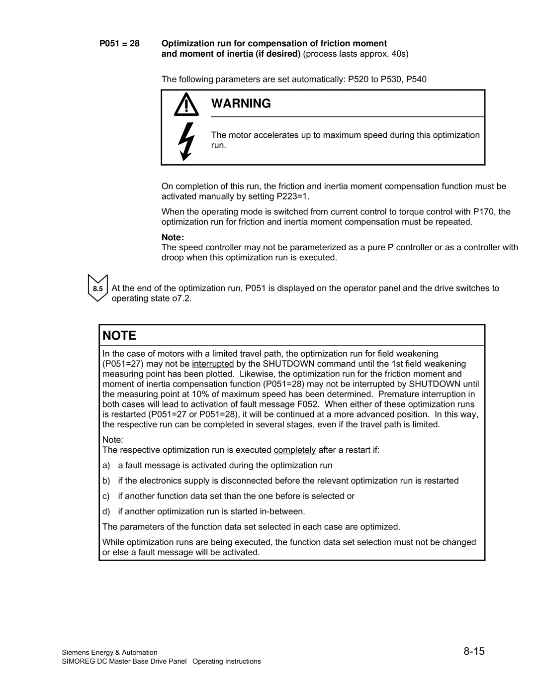 Siemens 6RA70 specifications Operating Instructions 