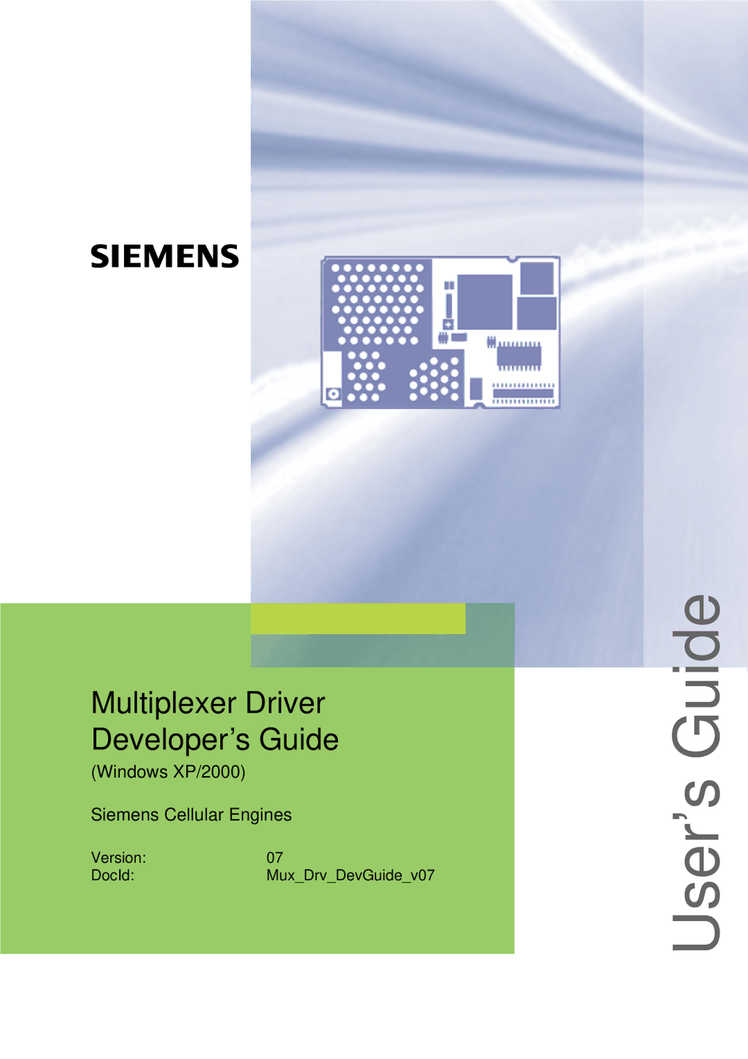 Siemens 7 manual User’s Guide 