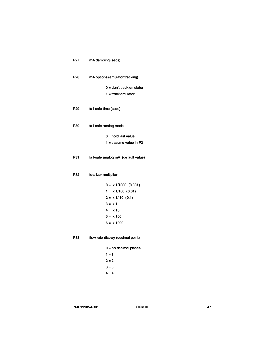 Siemens 7ML19985AB01 instruction manual Ocm 