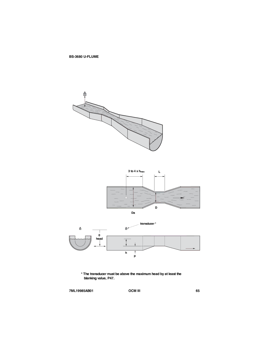 Siemens 7ML19985AB01 instruction manual BS-3680 U-FLUME 