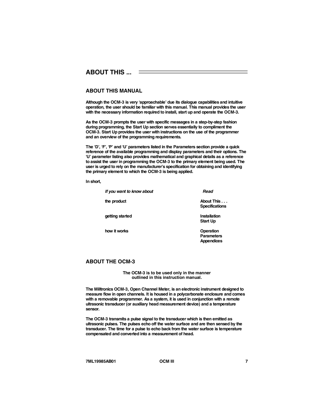 Siemens 7ML19985AB01 instruction manual About this, Short, If you want to know about Read Product 