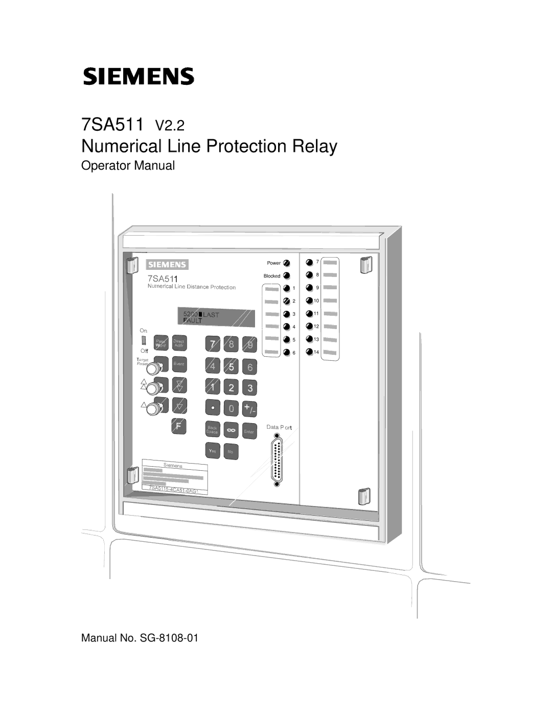 Siemens manual 7SA511 Numerical Line Protection Relay 