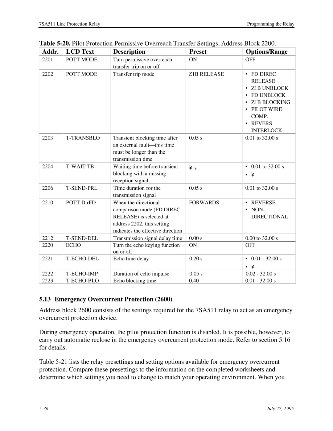 Siemens 7SA511 manual Pott Mode Transblo Wait TB SEND-PRL, SEND-DEL Echo ECHO-DEL ECHO-IMP ECHO-BLO, Z1B Release, Forwards 