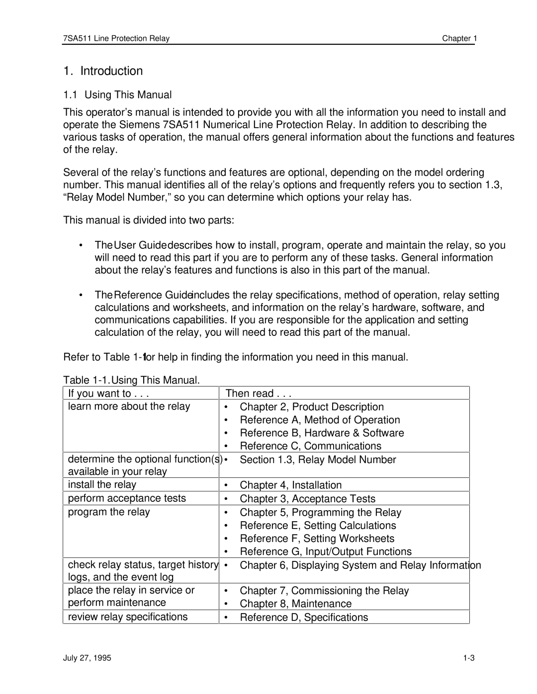 Siemens 7SA511 manual Using This Manual, If you want to, Then read 