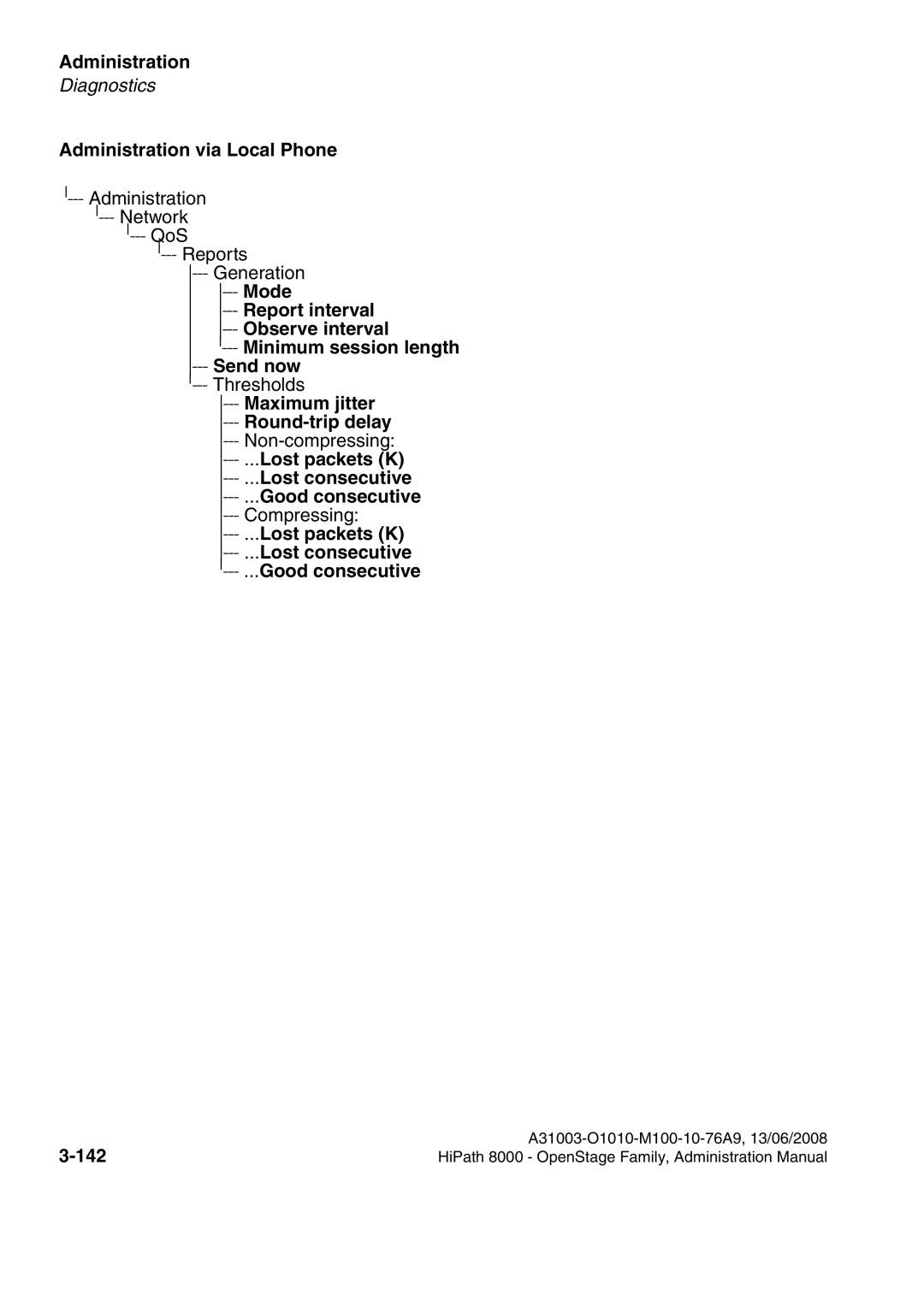 Siemens 8000 manual Report interval, Observe interval, Minimum session length 