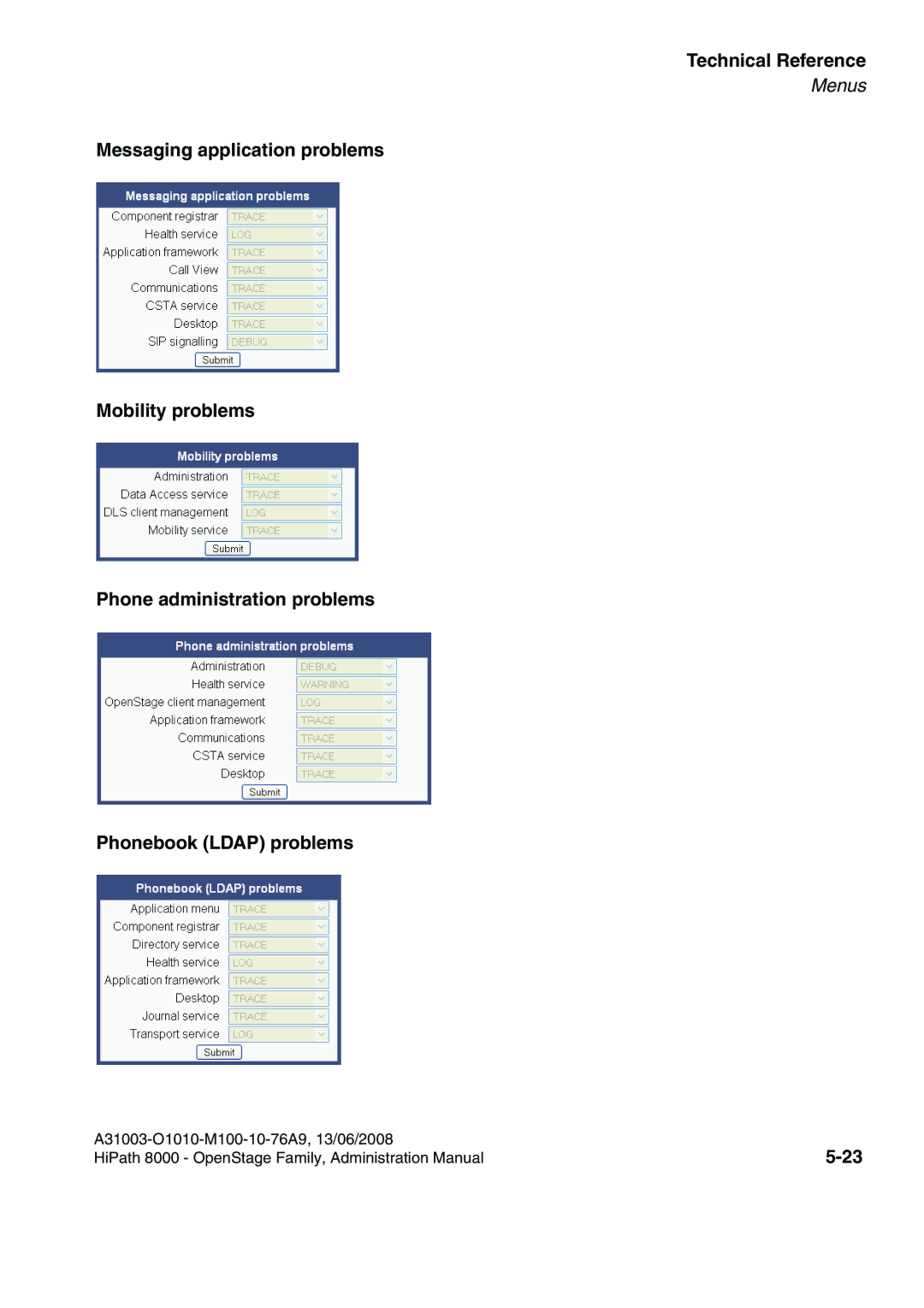 Siemens 8000 manual Technical Reference 