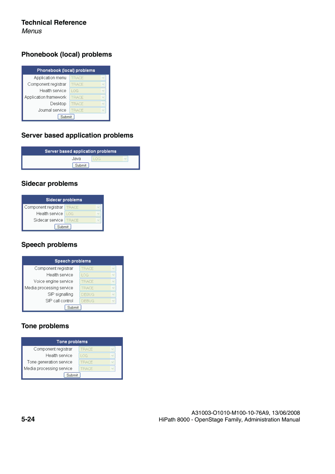 Siemens 8000 manual Technical Reference 