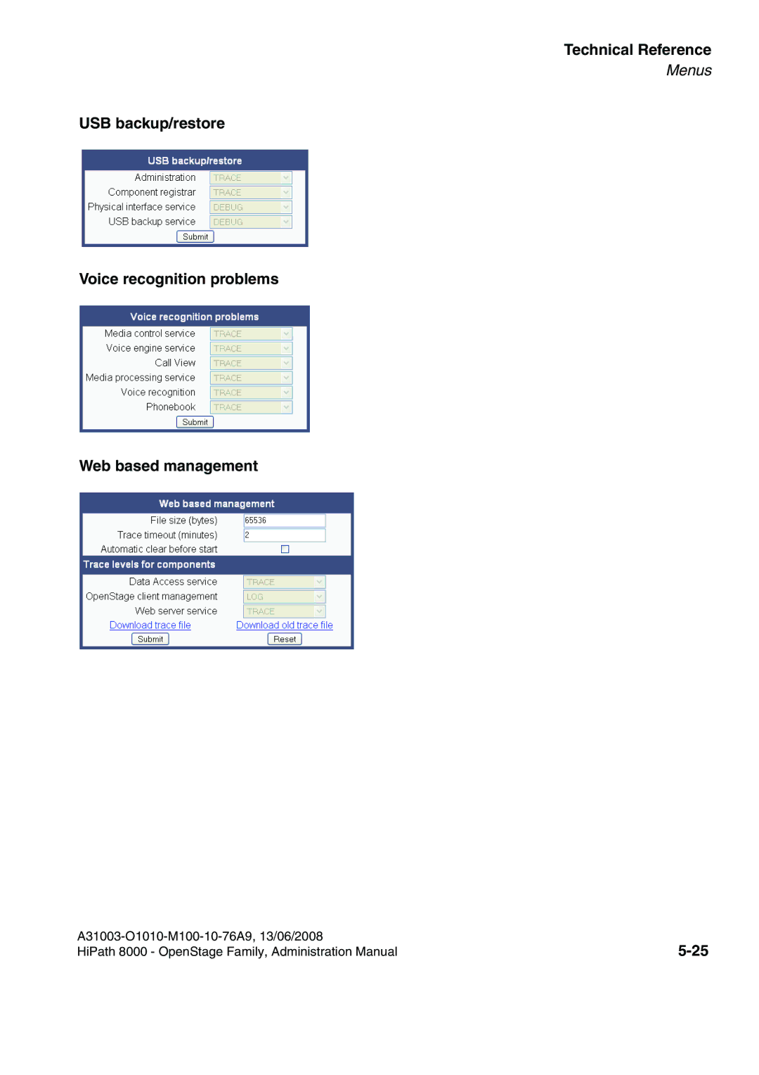 Siemens 8000 manual Technical Reference 