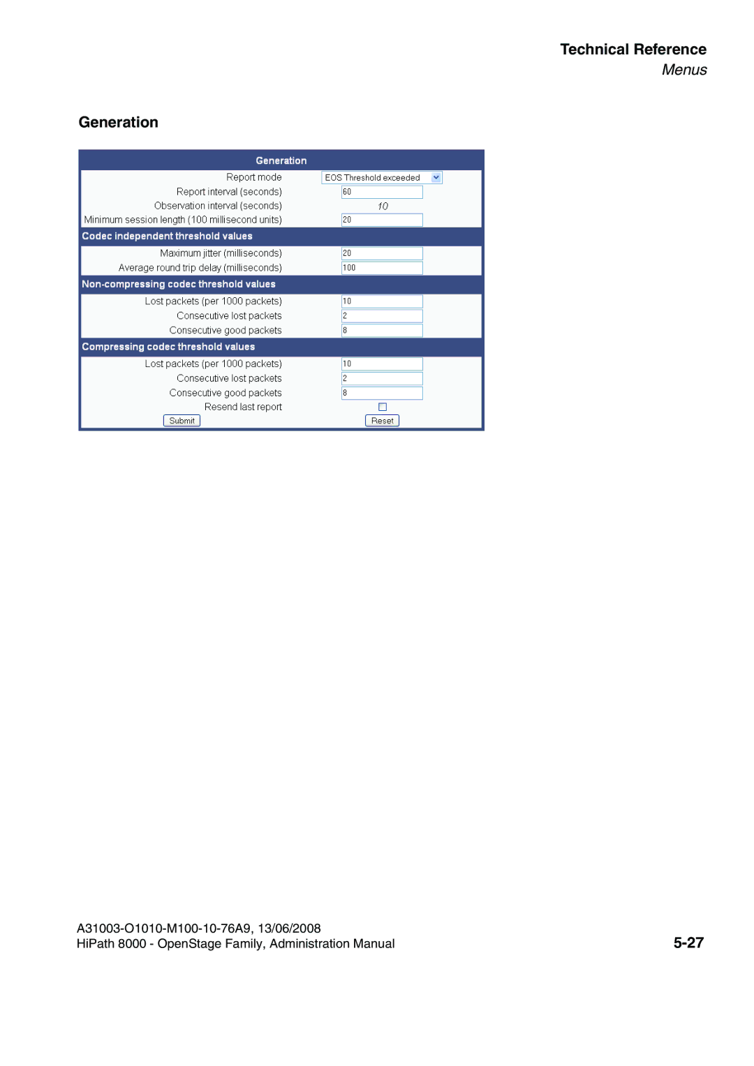 Siemens 8000 manual Generation 