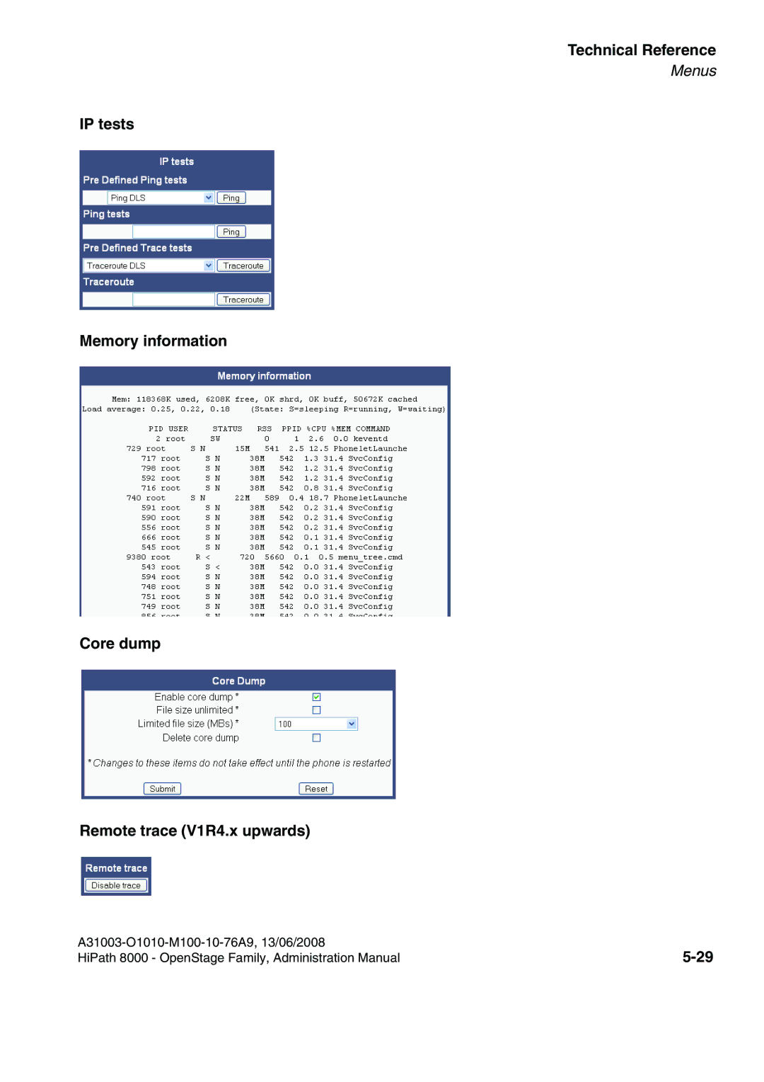 Siemens 8000 manual Technical Reference 