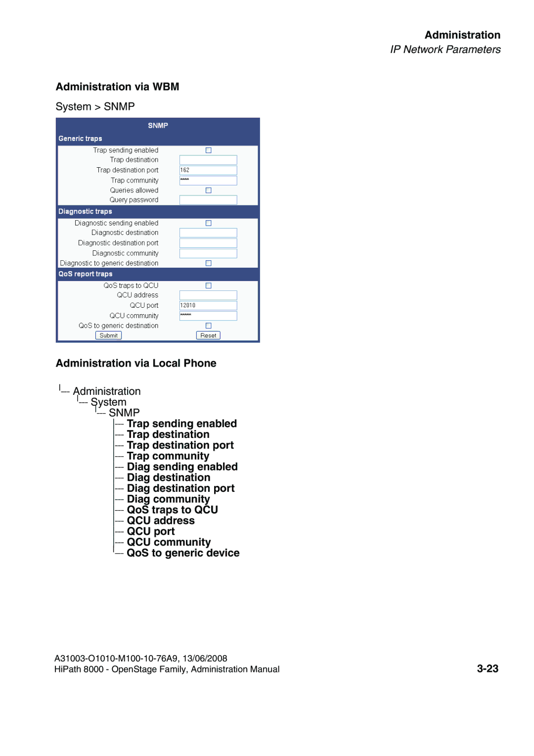 Siemens 8000 manual System Snmp 