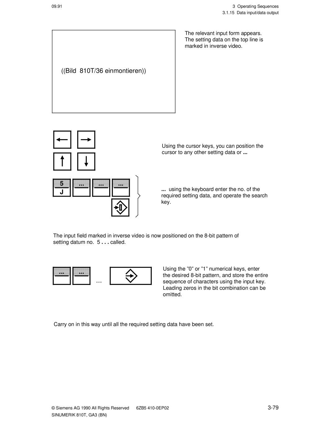 Siemens manual Bild 810T/36 einmontieren 