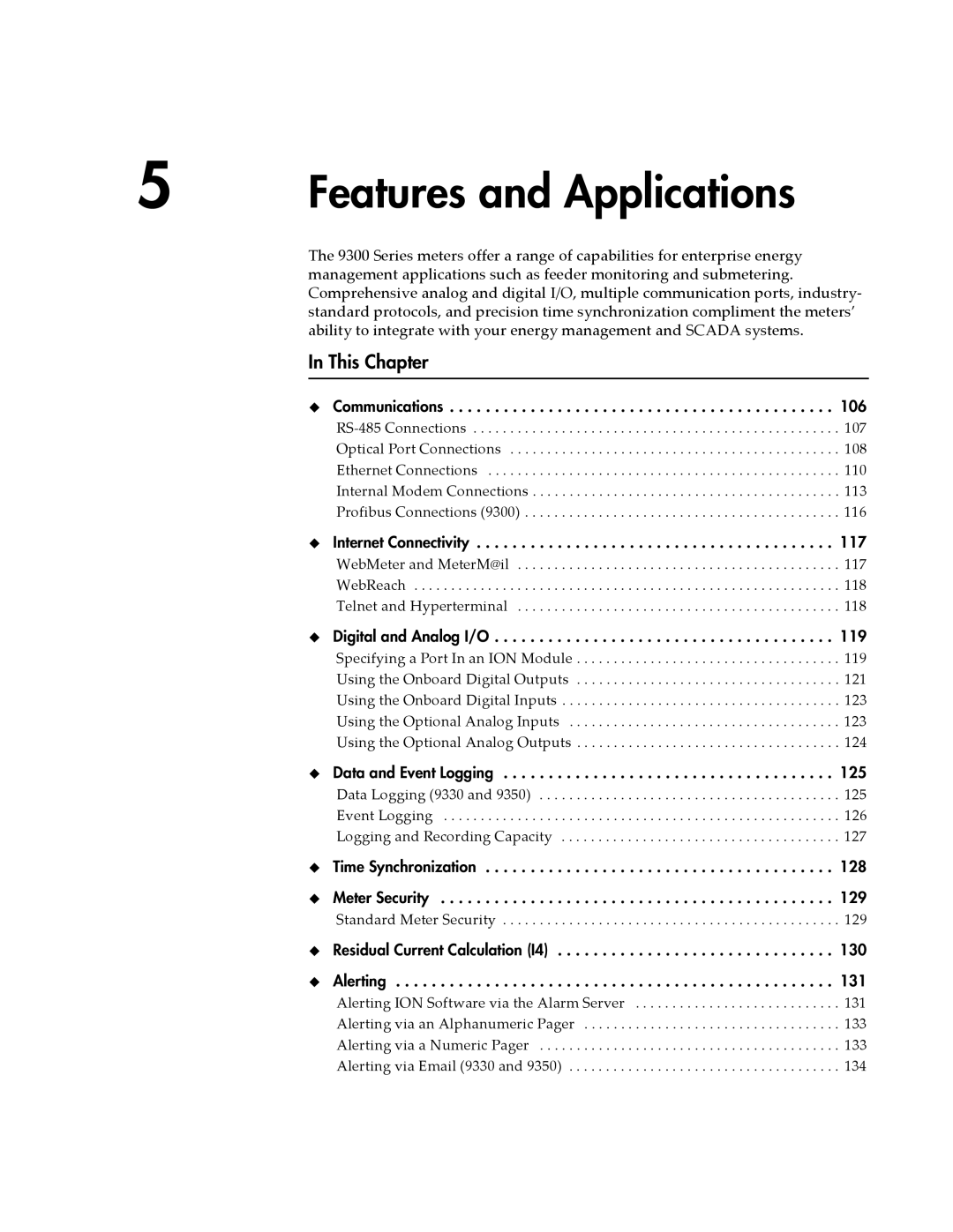 Siemens 9350, 9300, 9330 manual Features and Applications 